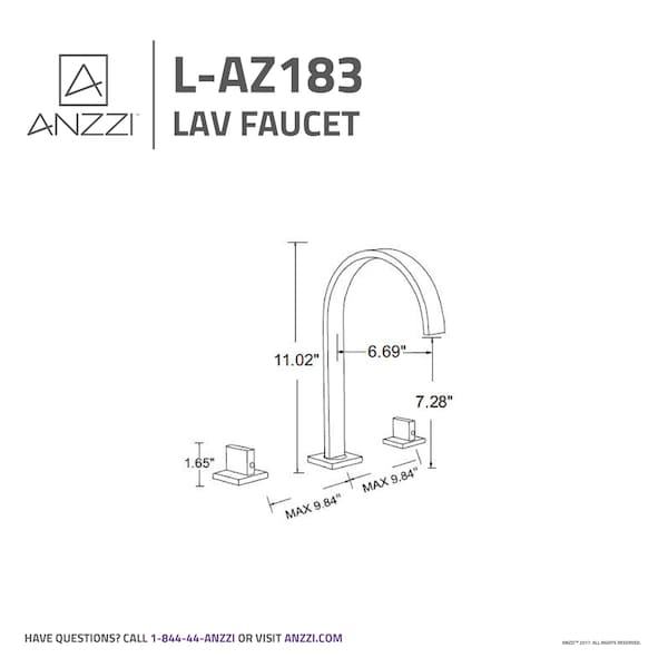 Sabre 8 Widespread 2-Handle Bathroom Faucet In Oil Rubbed Bronze